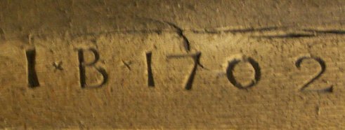 Beam inscribed 1702