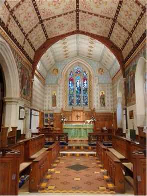 St Mary's, Shaw interior
