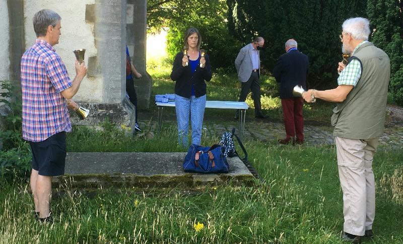 Ringing before the first post lockdown service